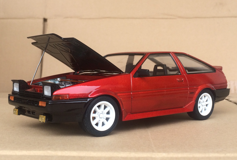 Illustration for article titled My 1/24 Toyota Ae86 Model Kit